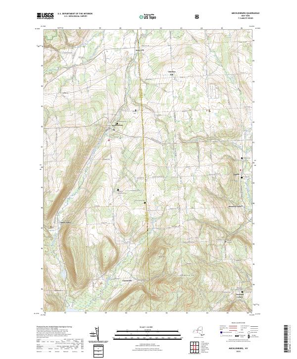 Mecklenburg topographic map thumbnail