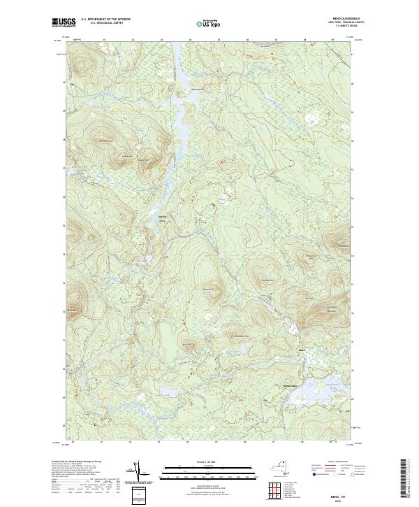 Meno topographic map thumbnail