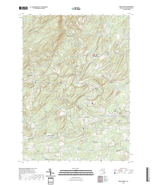 Middle Grove topographic map thumbnail
