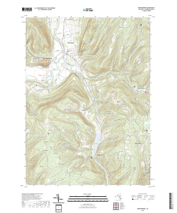 Middleburgh topographic map thumbnail