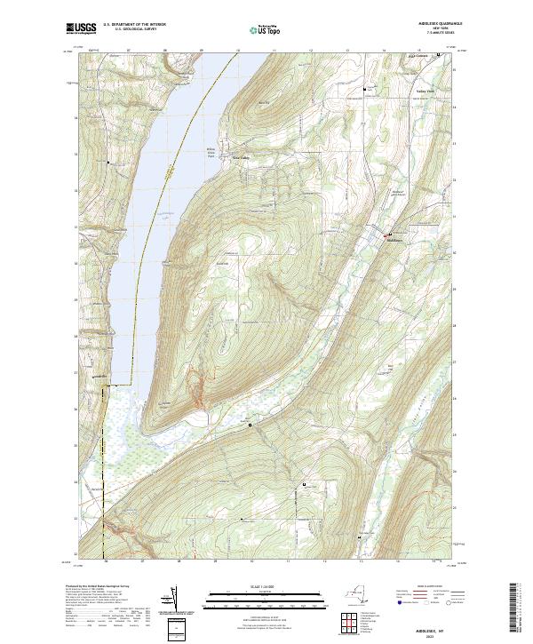 Middlesex topographic map thumbnail