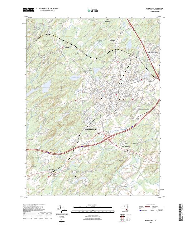 Middletown topographic map thumbnail