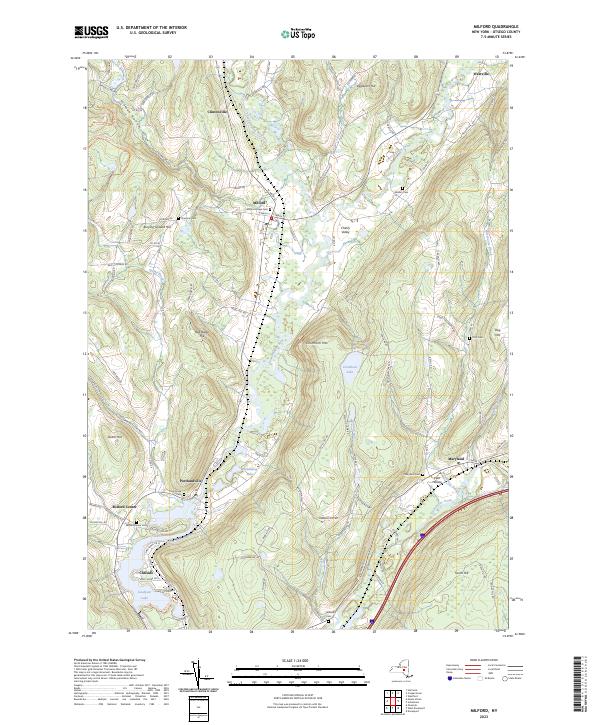 Milford topographic map thumbnail