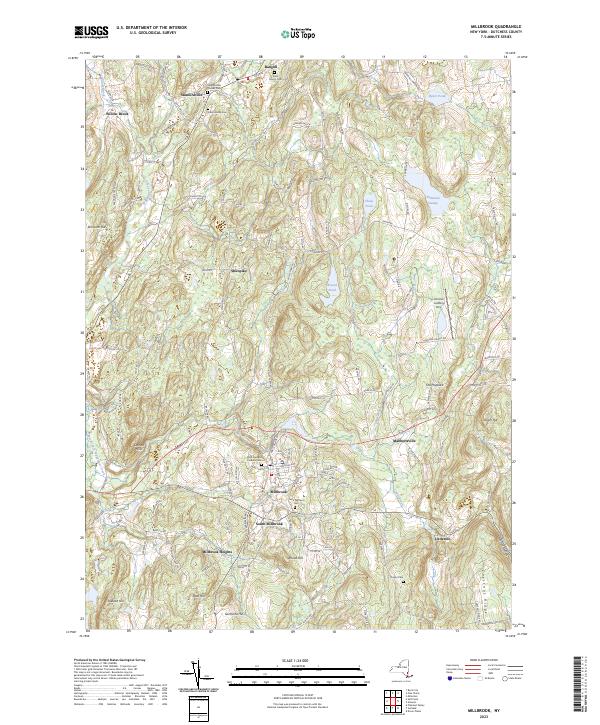 Millbrook topographic map thumbnail