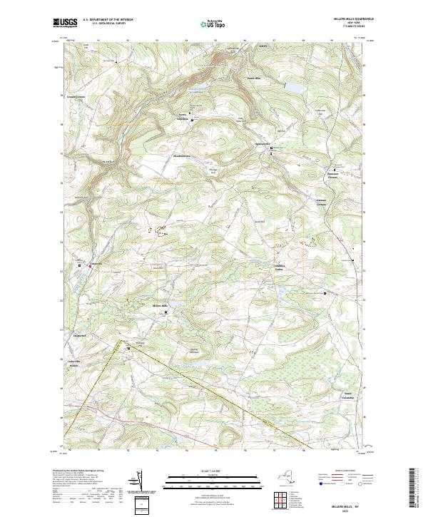 Millers Mills topographic map thumbnail