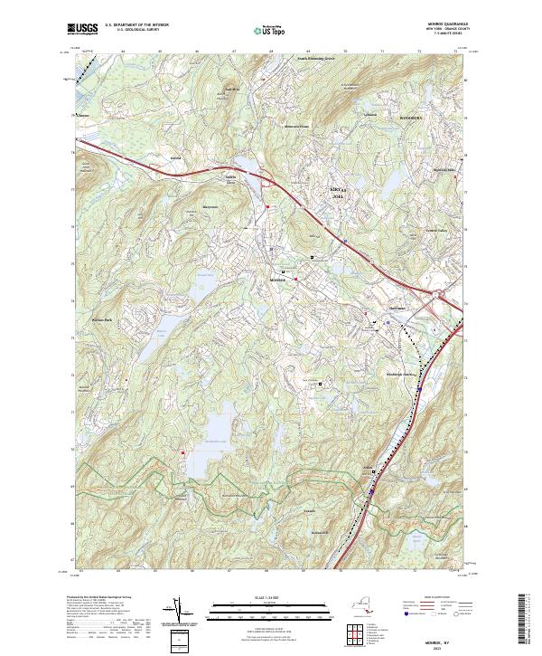 Monroe topographic map thumbnail