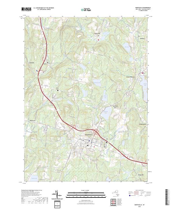 Monticello topographic map thumbnail
