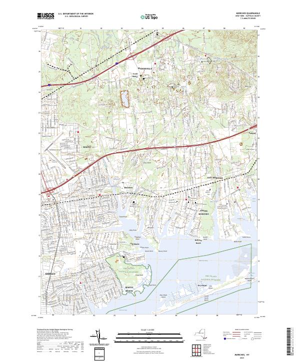 Moriches topographic map thumbnail