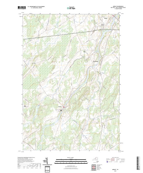 Morley topographic map thumbnail