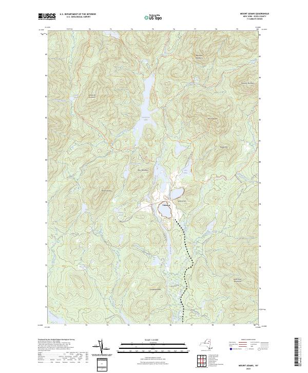 Mount Adams topographic map thumbnail