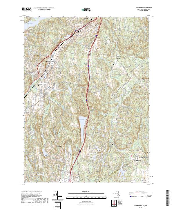 Mount Kisco topographic map thumbnail
