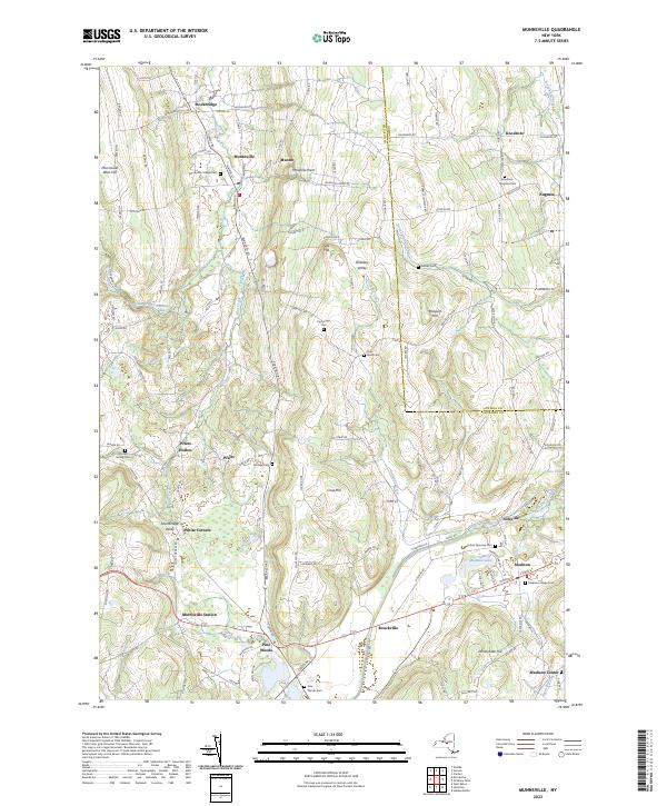 Munnsville topographic map thumbnail