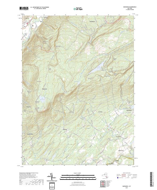 Napanoch topographic map thumbnail
