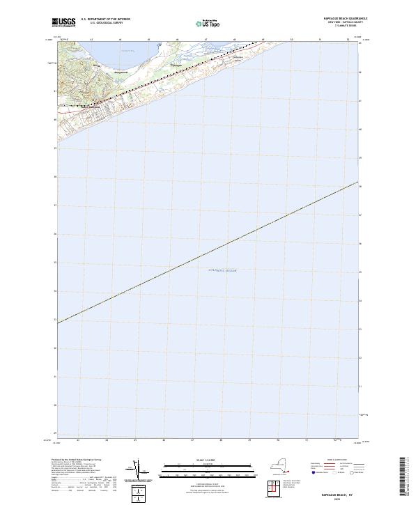 Napeague Beach topographic map thumbnail