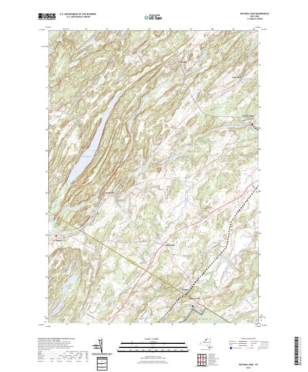 Natural Dam topographic map thumbnail