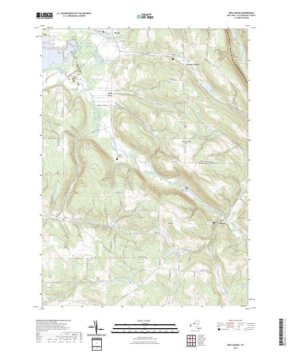 New Albion topographic map thumbnail