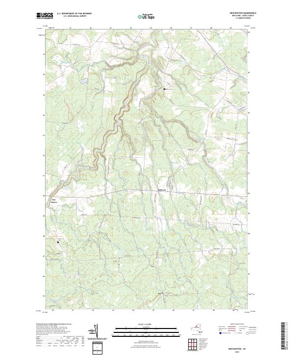 New Boston topographic map thumbnail