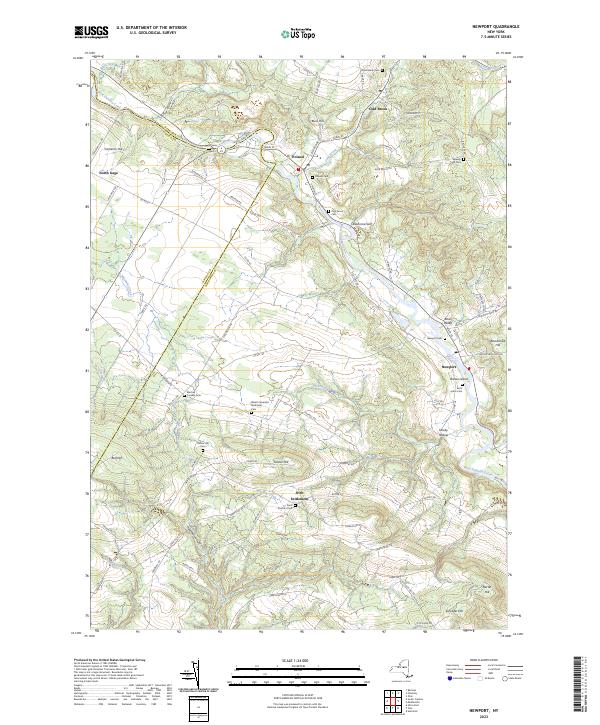 Newport topographic map thumbnail