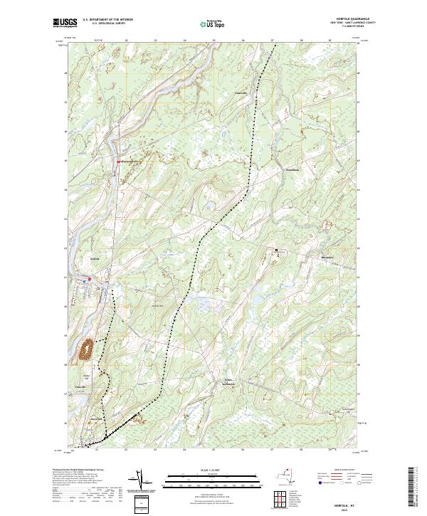 Norfolk topographic map thumbnail