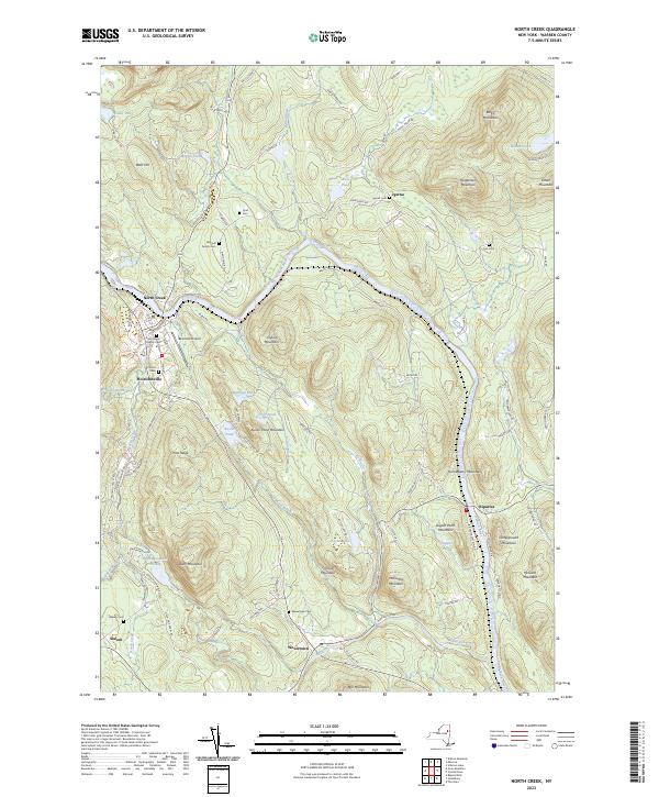 North Creek topographic map thumbnail