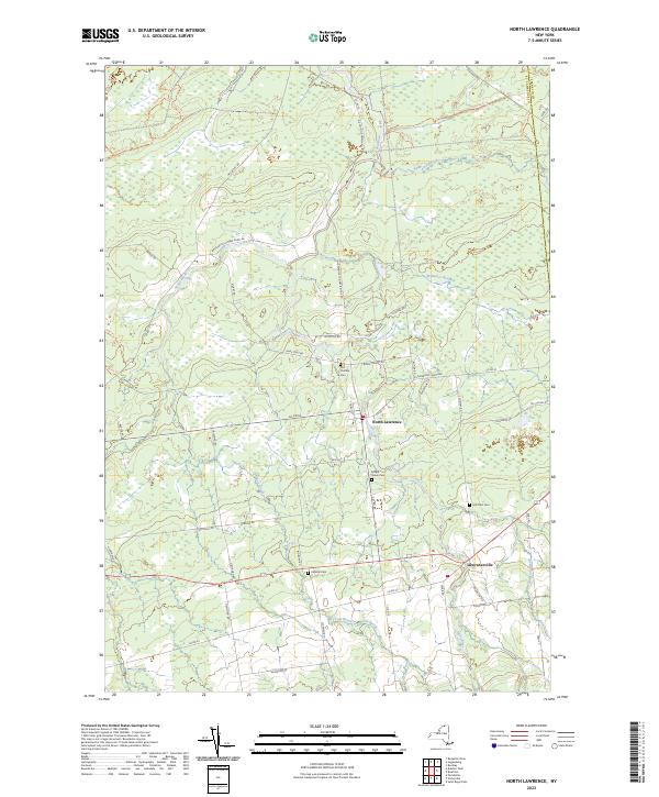 North Lawrence topographic map thumbnail