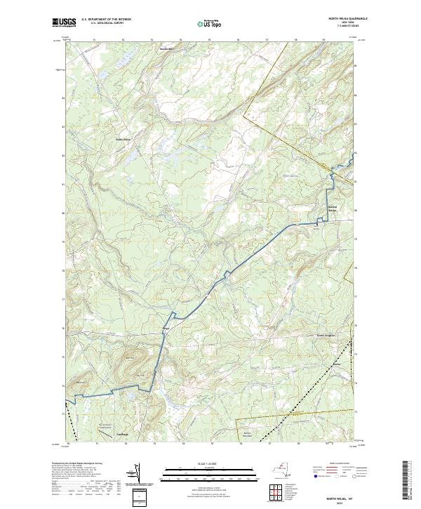 North Wilna topographic map thumbnail