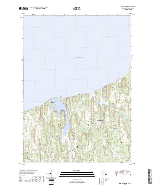 North Wolcott topographic map thumbnail