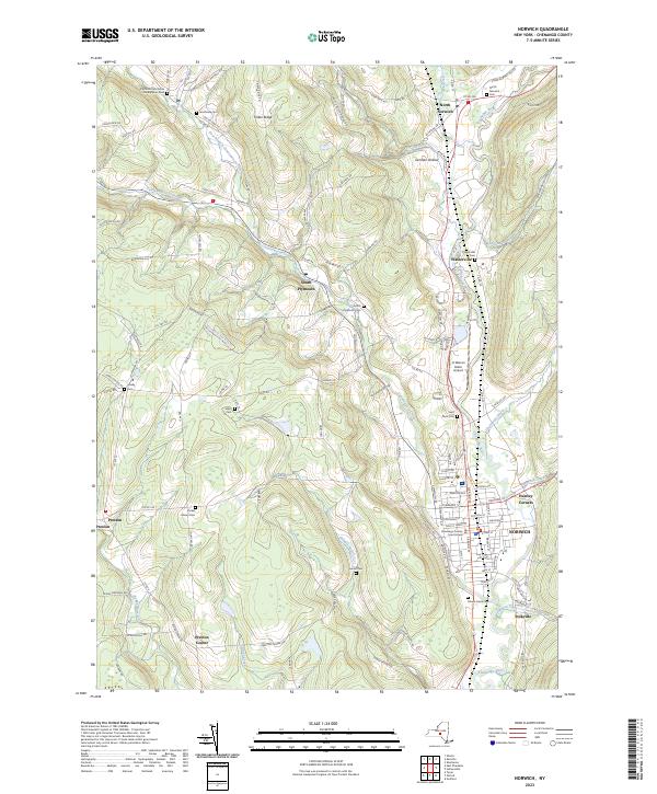 Norwich topographic map thumbnail