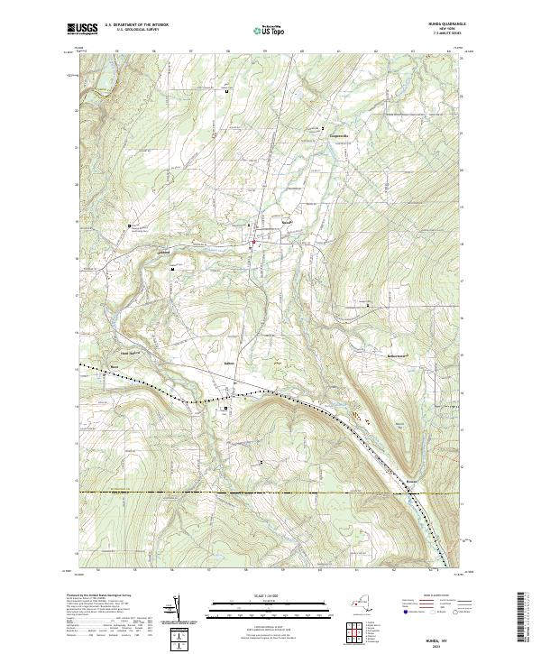 Nunda topographic map thumbnail