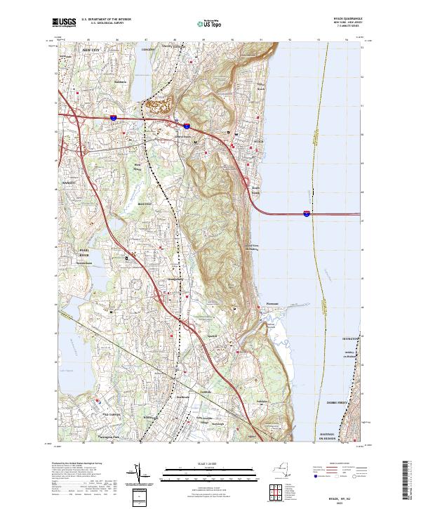 Nyack topographic map thumbnail