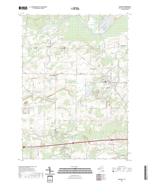 Oakfield topographic map thumbnail