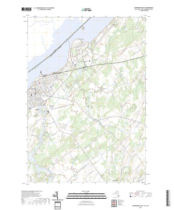 Ogdensburg East topographic map thumbnail