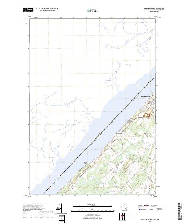 Ogdensburg West topographic map thumbnail