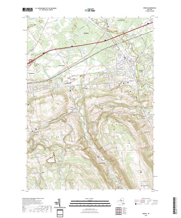 Oneida topographic map thumbnail