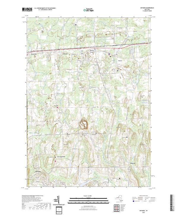 Ontario topographic map thumbnail