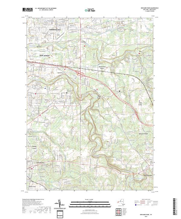 Orchard Park topographic map thumbnail