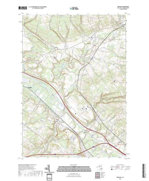 Oriskany topographic map thumbnail