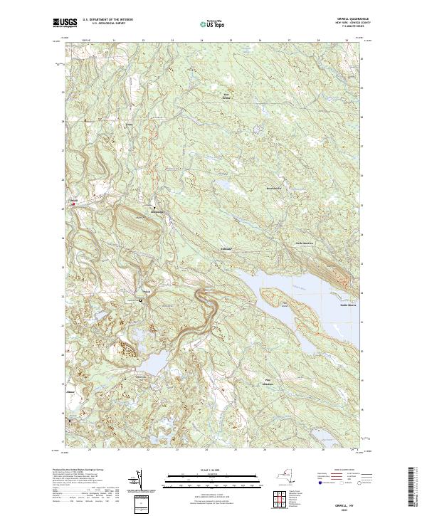 Orwell topographic map thumbnail
