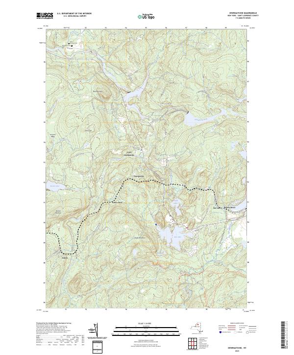 Oswegatchie topographic map thumbnail