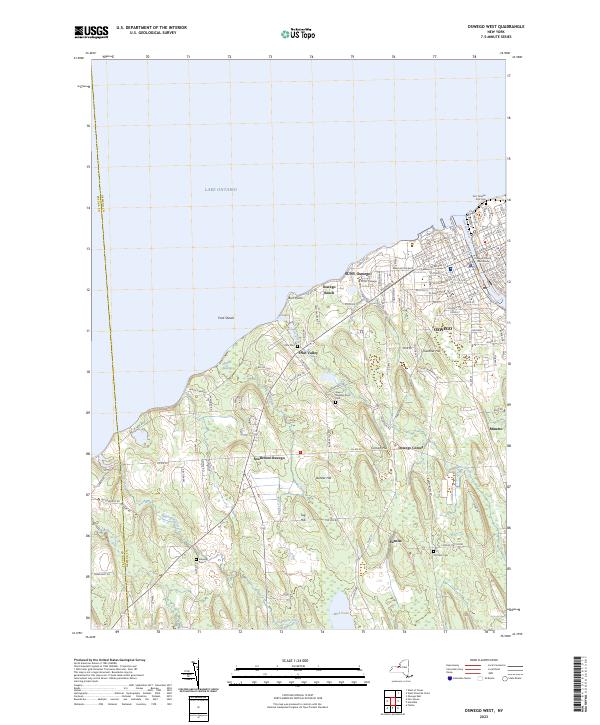 Oswego West topographic map thumbnail