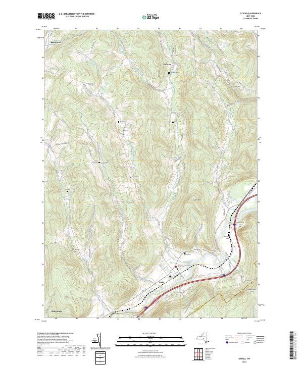 Otego topographic map thumbnail