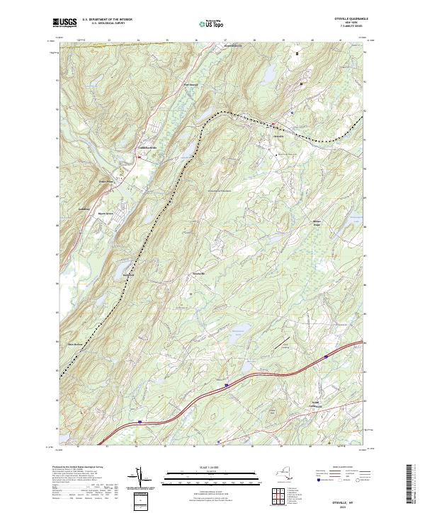 Otisville topographic map thumbnail