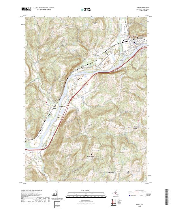 Owego topographic map thumbnail