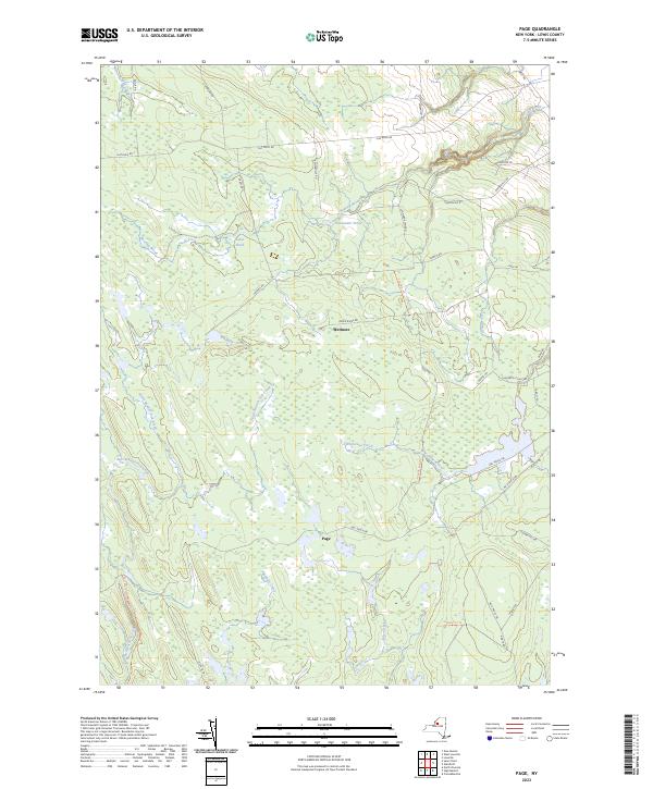 Page topographic map thumbnail
