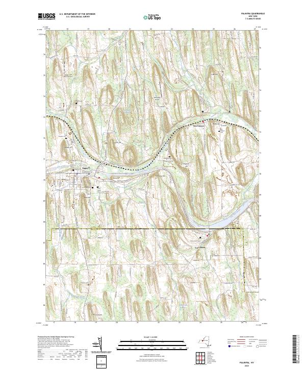 Palmyra topographic map thumbnail