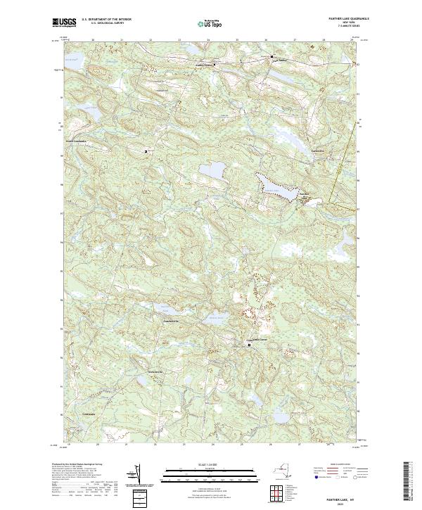 Panther Lake topographic map thumbnail