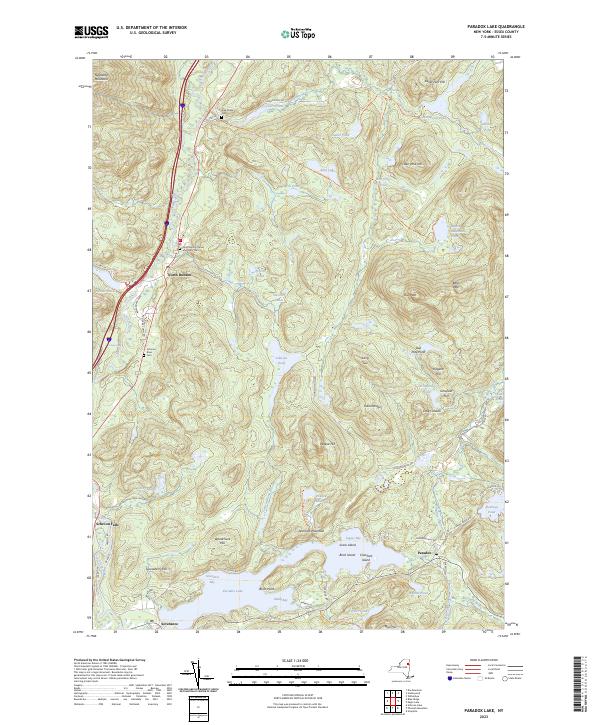 Paradox Lake topographic map thumbnail