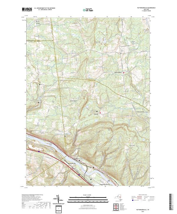 Pattersonville topographic map thumbnail