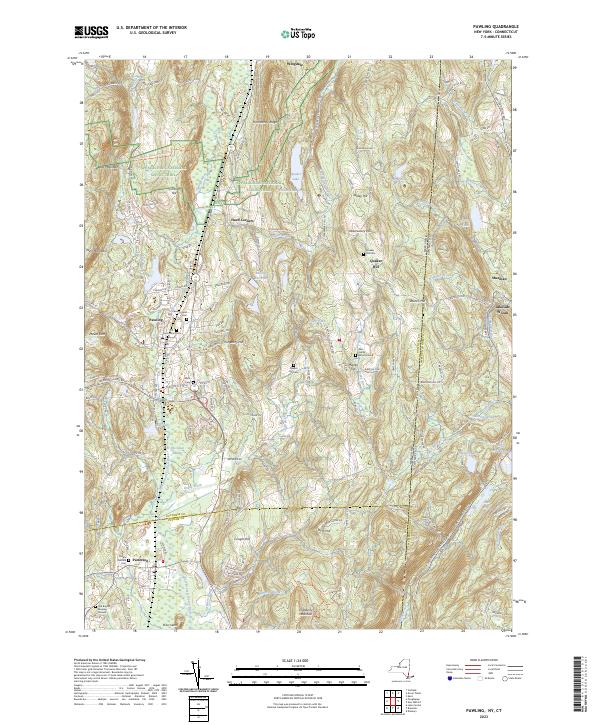 Pawling topographic map thumbnail