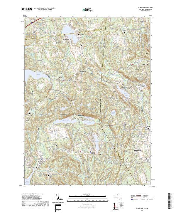 Peach Lake topographic map thumbnail